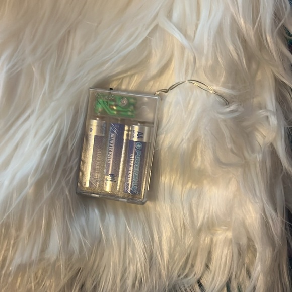 LED White Faux Fur Shaggy Rave Coat Jacket NWT - Picture 6 of 7